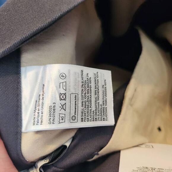 H&M Mid-Rise Straight-Leg Solid Skinny Fit Stretch Trouser Pants Gray Size 31 NW - Picture 12 of 12